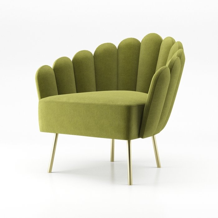 Кресло Amira зеленого цвета - купить Интерьерные кресла по цене 63000.0
