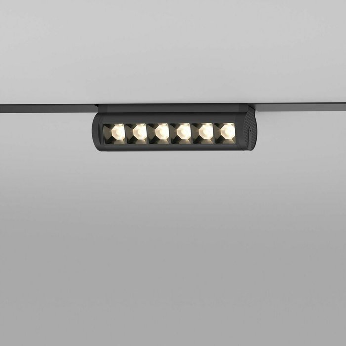 Трековый светильник Alter Slim Magnetic 6W 4200K черного цвета