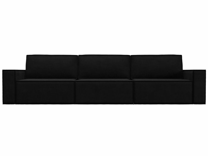 Прямой диван-кровать Куба лонг черного цвета - купить Прямые диваны по цене 79999.0