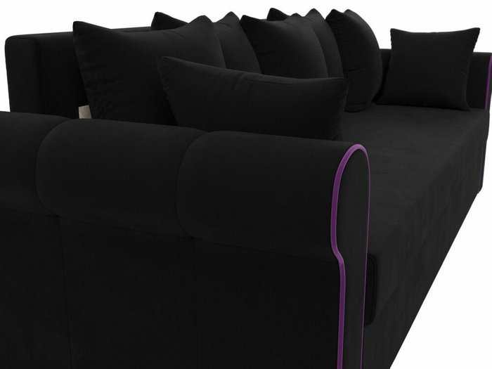 Прямой диван-кровать Рейн черного цвета - лучшие Прямые диваны в INMYROOM