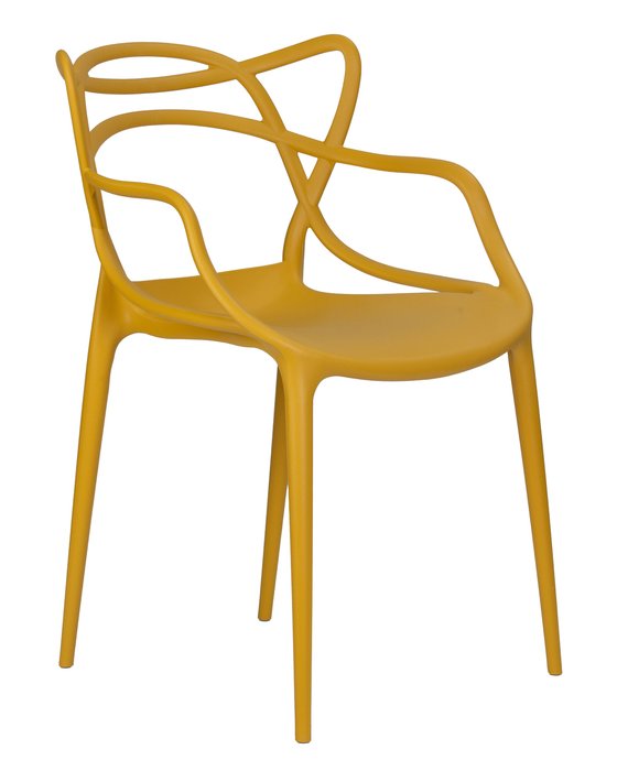 Стул обеденный Contrast горчичного цвета - купить Обеденные стулья по цене 4780.0