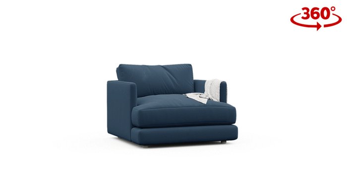 Кресло Ибица синего цвета - лучшие Интерьерные кресла в INMYROOM