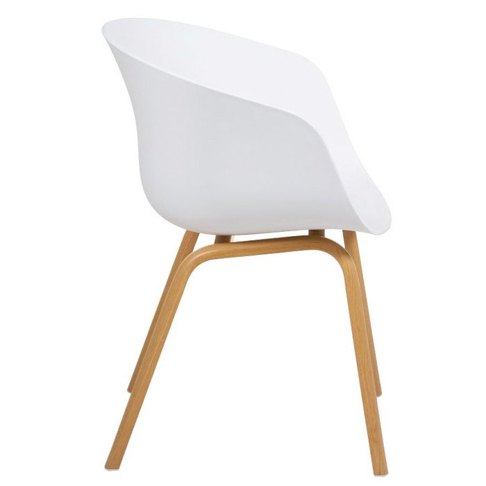 Стул Shell new white на металлическом каркасе - лучшие Обеденные стулья в INMYROOM