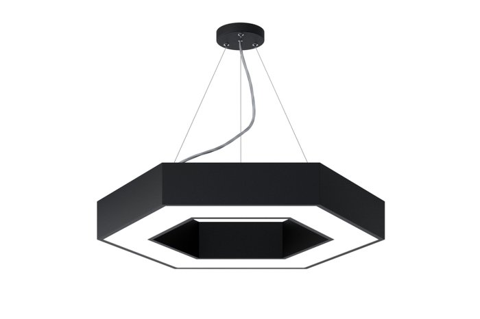 Подвесной светильник Geometria Б0050555 (пластик, цвет черный)