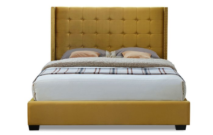 Кровать Vivien 160x200 желтого цвета  - лучшие Кровати для спальни в INMYROOM