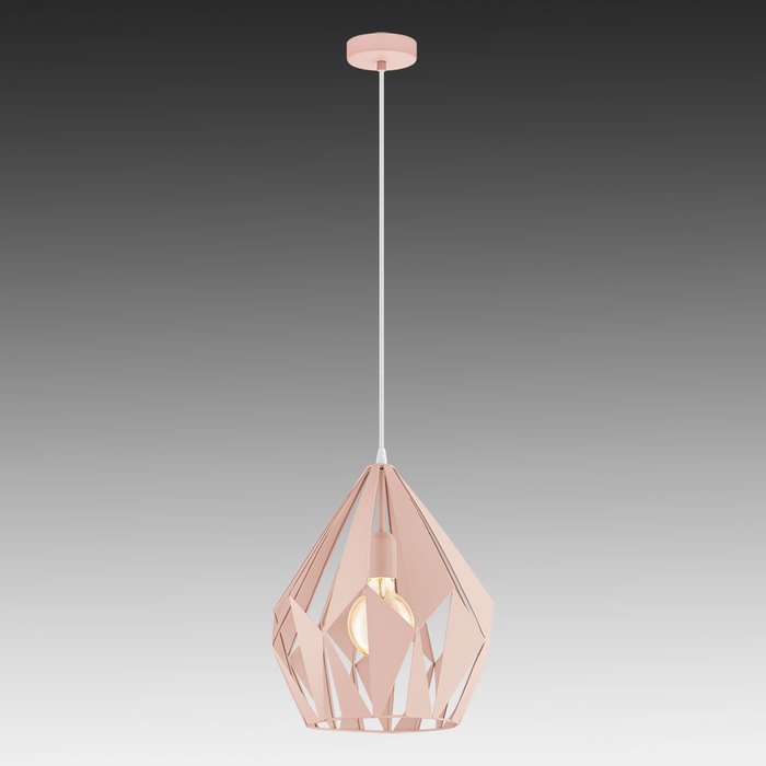 Подвесной светильник Carlton розового цвета - купить Подвесные светильники по цене 17590.0