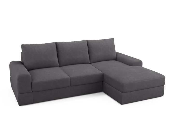 Угловой диван-кровать Elke темно-серого цвета  - купить Угловые диваны по цене 86100.0