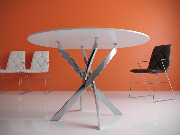 Стол обеденный с белой столешницей - лучшие Обеденные столы в INMYROOM