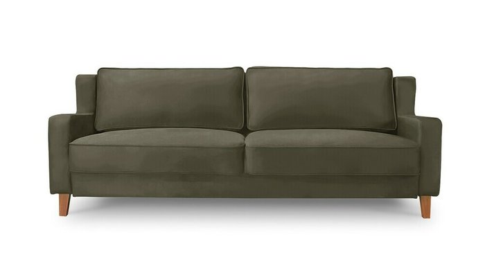 Диван-кровать Неаполь темно-коричневого цвета - купить Прямые диваны по цене 64500.0