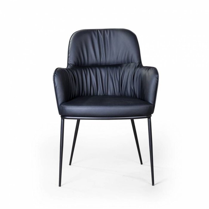 Стул с подлокотниками Barkley черного цвета - купить Обеденные стулья по цене 29900.0