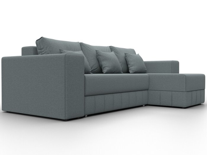 Угловой диван-кровать Лига-076 серого цвета - лучшие Угловые диваны в INMYROOM Угловой диван-кровать Лига-076 серого цвета - лучшие Угловые диваны в INMYROOM