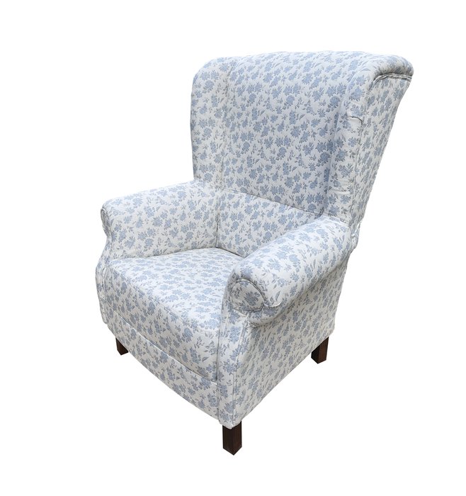 Кресло Голубая Роза Прованса бело-голубого цвета - купить Интерьерные кресла по цене 38400.0