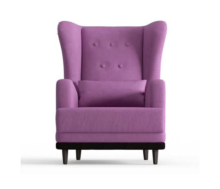 Кресло Лорд в обивке из велюра сиреневого цвета - купить Интерьерные кресла по цене 13290.0