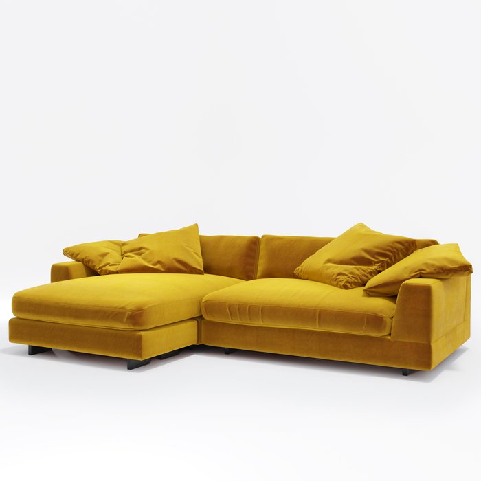 Диван угловой Amur желтого цвета - купить Угловые диваны по цене 442158.0