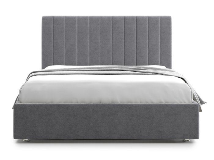 Кровать Premium Mellisa 160х200 серого цвета с подъемным механизмом - купить Кровати для спальни по цене 73400.0