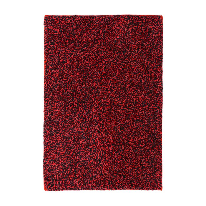 Мягкий коврик Graffity для ванной 40х60 черно-красного цвета