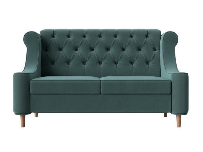 Прямой диван Бронкс бирюзового цвета - купить Прямые диваны по цене 41999.0