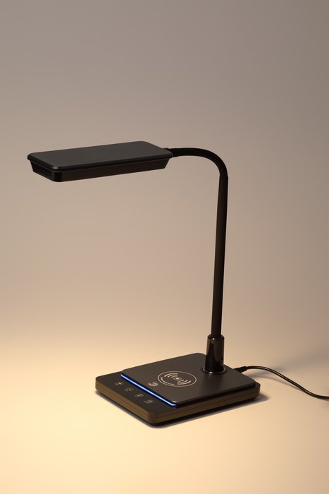 Настольная лампа NLED-499 Б0052777 (пластик, цвет черный) - купить Рабочие лампы по цене 4580.0