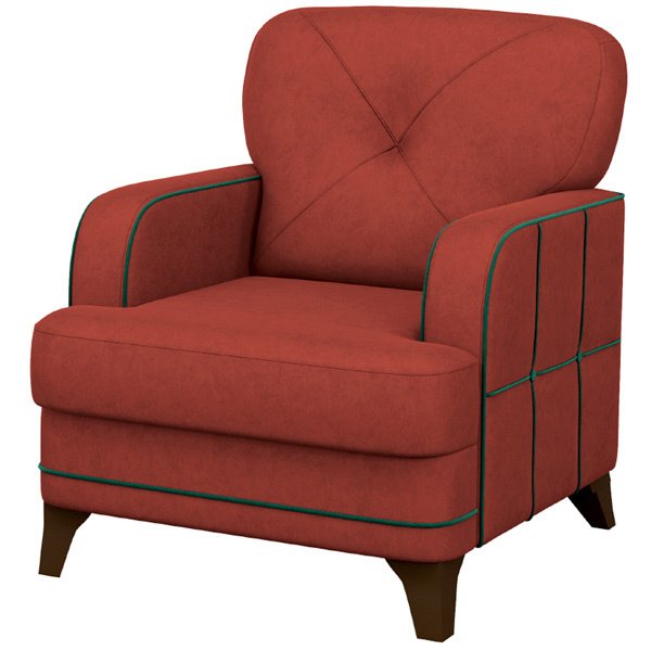 Кресло Черри красного цвета