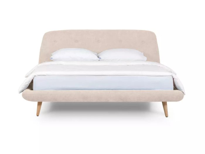 Кровать Loa 160х200 бежевого цвета без подъемного механизма - купить Кровати для спальни по цене 59940.0
