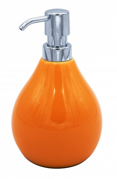 Дозатор для жидкого мыла Belly оранжевого цвета