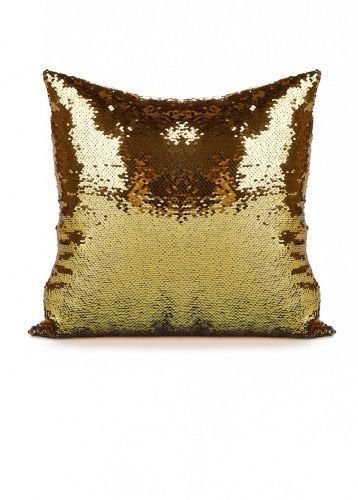 Подушка декоративная «РУСАЛКА» золотисто-серебряного цвета - купить Декоративные подушки по цене 1110.0