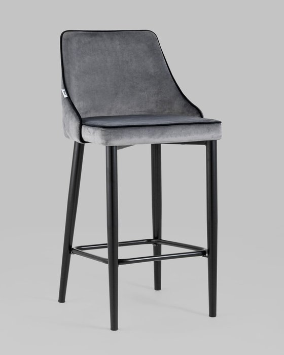Стул полубарный Коби серого цвета - купить Барные стулья по цене 11990.0