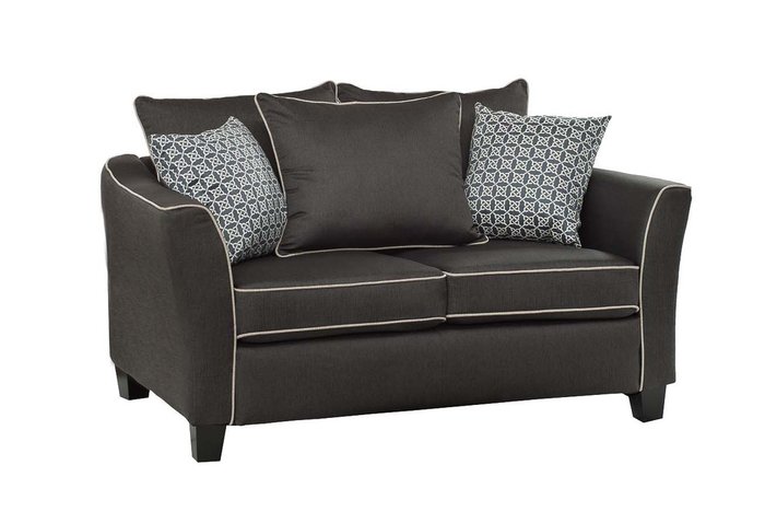 Диван двухместный с подушками (серый)  - купить Прямые диваны по цене 47400.0