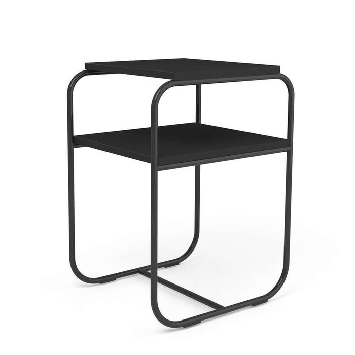 Прикроватный столик Bauhaus черного цвета