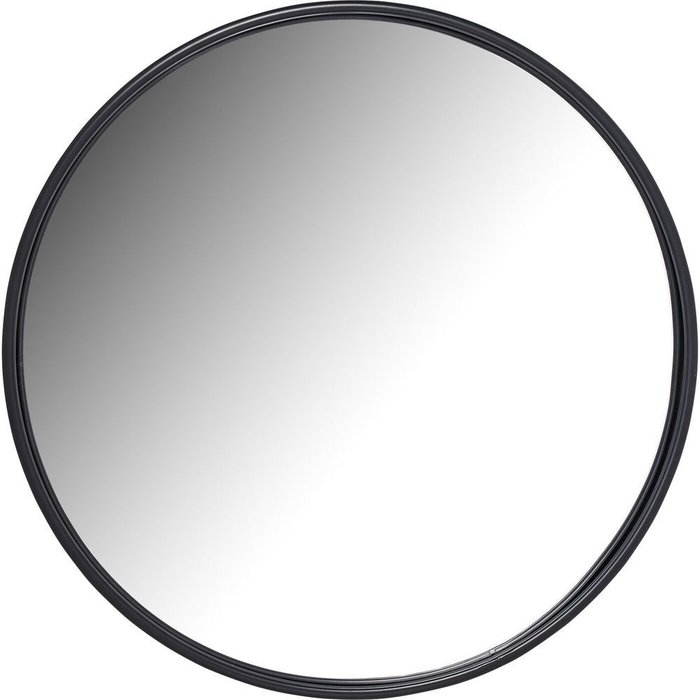 Настенное зеркало сферическое Fiesta в раме черного цвета 