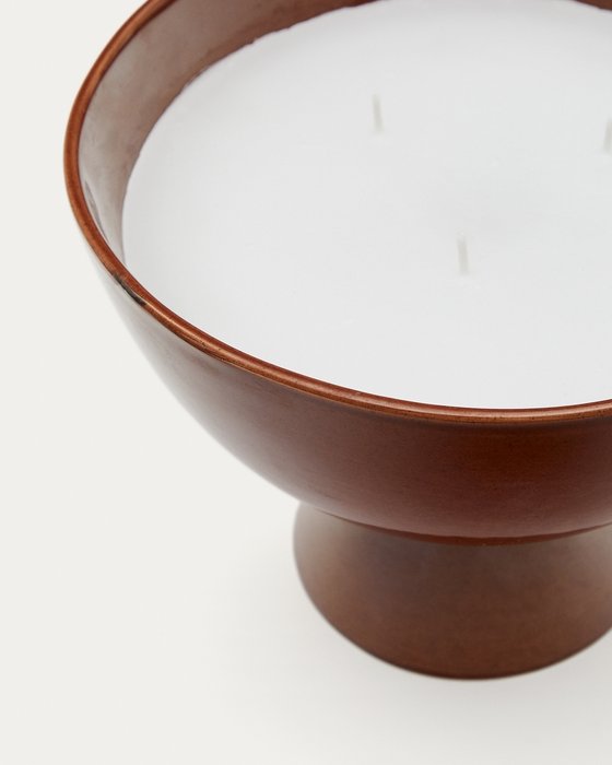 Керамическая свеча Sapira 20 коричневого цвета  - купить Свечи по цене 11990.0