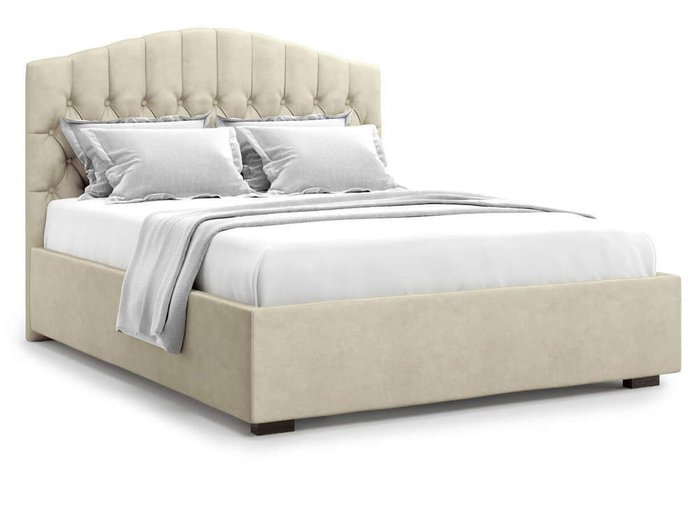 Кровать Lugano без подъемного механизма 160х200 бежевого цвета - купить Кровати для спальни по цене 38000.0