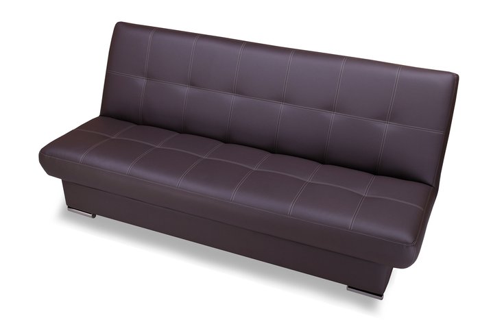 Прямой диван-кровать Модесто Комфорт коричневого цвета - купить Прямые диваны по цене 48690.0