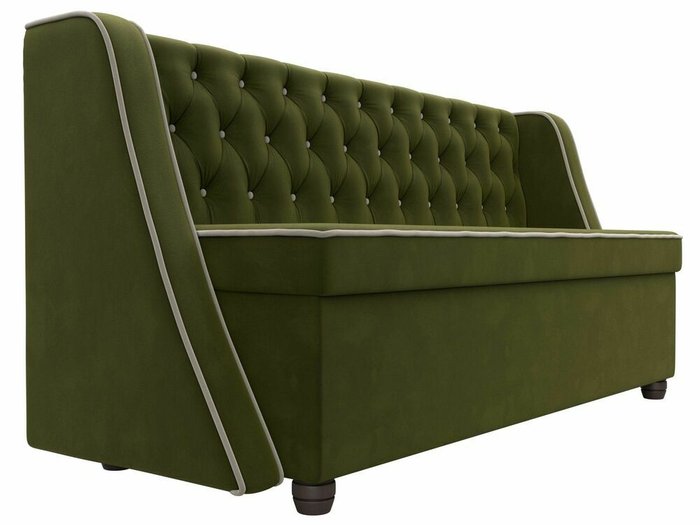 Кухонный прямой диван Лофт зеленого цвета - лучшие Прямые диваны в INMYROOM