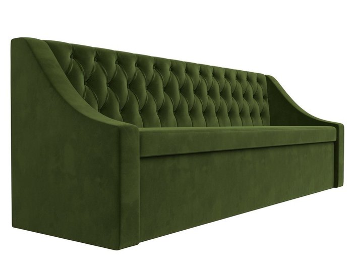 Кухонный прямой диван-кровать Мерлин зеленого цвета - лучшие Прямые диваны в INMYROOM