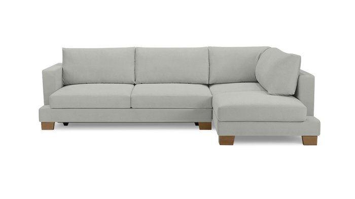 Угловой диван-кровать Дрезден светло-серого цвета - купить Угловые диваны по цене 110800.0