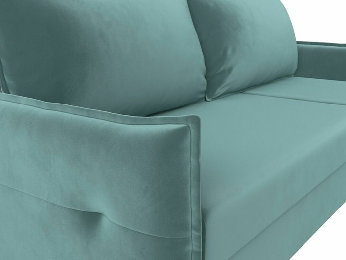 Угловой диван-кровать Лига 004 темно-бирюзового цвета угол правый  - лучшие Угловые диваны в INMYROOM