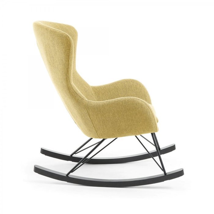  Качалка Valsa горчичного цвета - купить Интерьерные кресла по цене 62990.0