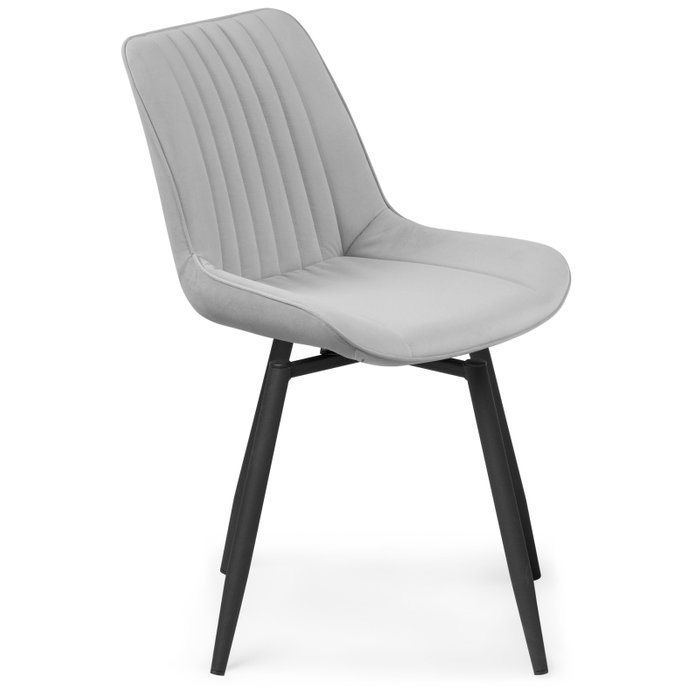 Стул вращающейся Седа светло-серого цвета - лучшие Обеденные стулья в INMYROOM
