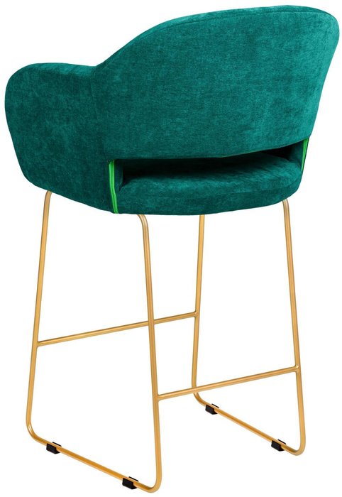 Стул полубарный Oscar изумрудного цвета - лучшие Барные стулья в INMYROOM