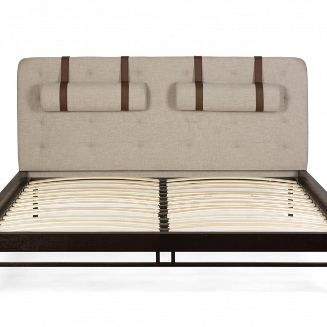Кровать Marley серого цвета 180x200 - купить Кровати для спальни по цене 100425.0