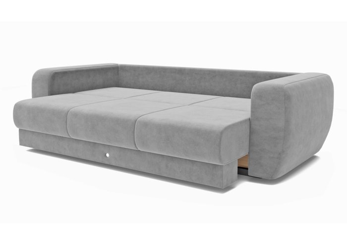 Прямой диван-кровать светло-серого цвета - купить Прямые диваны по цене 215000.0