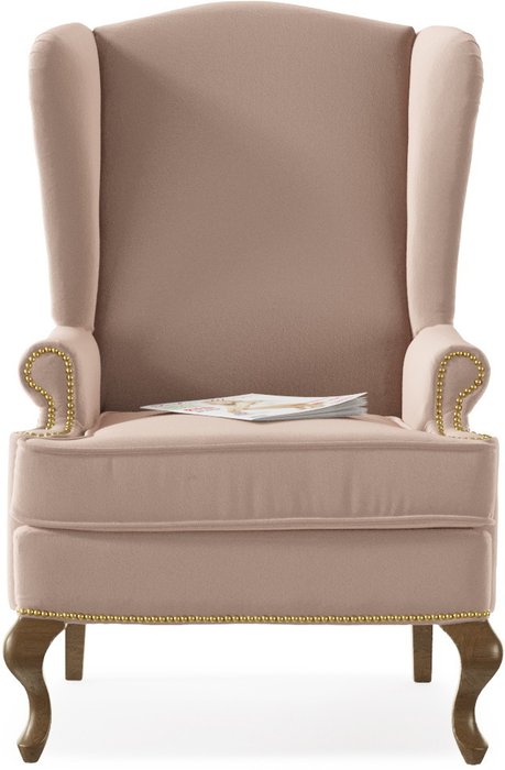 Кресло английское Биг Бен Cacao с ушками  - купить Интерьерные кресла по цене 27850.0