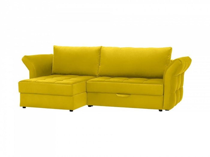 Угловой диван-кровать Wing золотистого цвета - лучшие Угловые диваны в INMYROOM