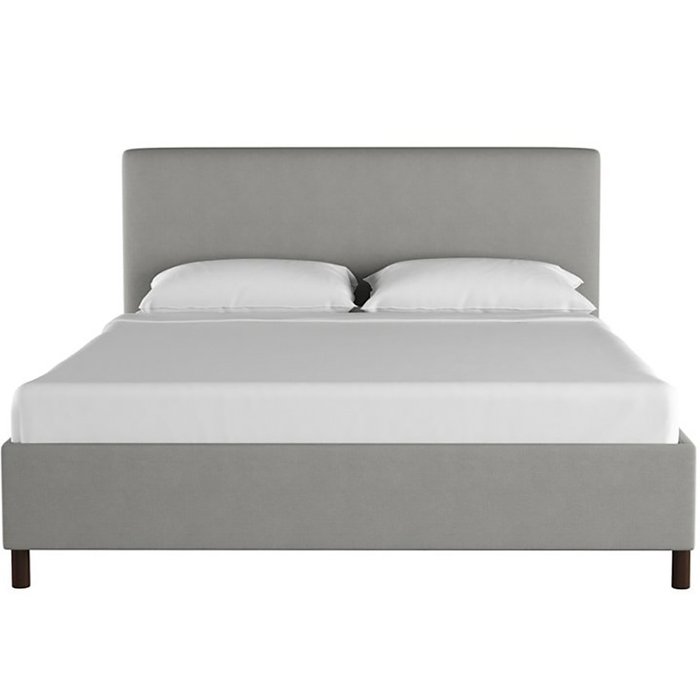Кровать Novac Platform Gray серого цвета 180х200