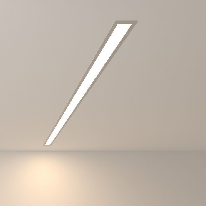 Линейный светодиодный встраиваемый светильник 128см 25Вт 4200К серебряный 101-300-128 Grand