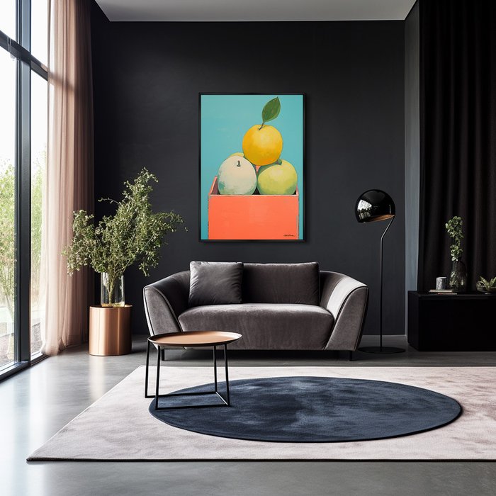 Репродукция картины Box full of apples, 2024г. - лучшие Картины в INMYROOM