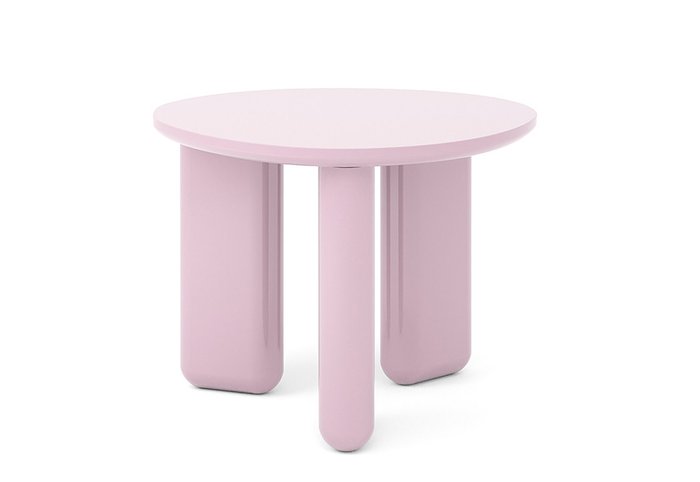 Столик журнальный Гласс сиреневого цвета Столик журнальный Гласс сиреневого цвета