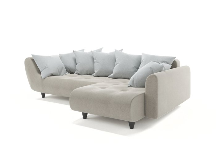 Угловой диван-кровать Манила бежевого цвета - купить Угловые диваны по цене 91000.0