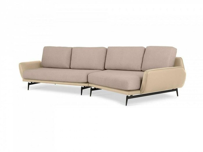 Угловой диван правый Ispani бежевого цвета - купить Угловые диваны по цене 165420.0